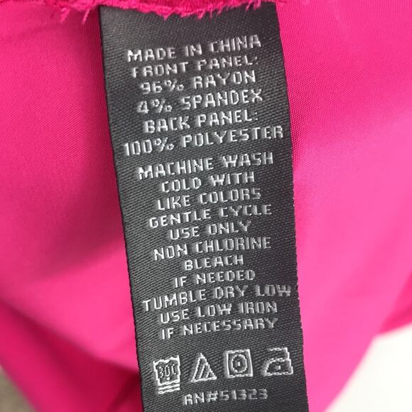 LVince Camuto Sleeveless Fuchsia ruffled blouse size Medium - Picture 6 of 7